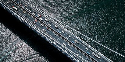 Looking down at Tokyo, Japan
