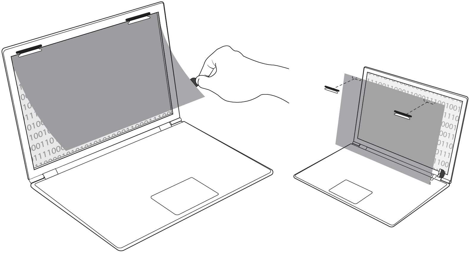 Black Privacy Filters for Laptops 3M United States