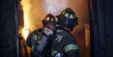 Firefighting working on Structural Fire
