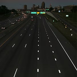 High-contrast pavement markings