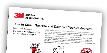 front page of the document titled cleaning, sanitization and disinfection best practices

