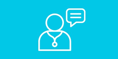 Doctor responding to survey question
