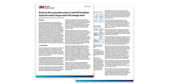 Study on the evacuation of gas in bulk-fill insulation materials used in large-scale LH2 storage tanks thumbnail.
