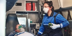 First Responders working on Emergency medical services
