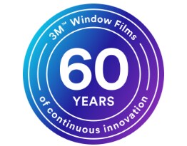 3M Window Films 60 years of continuous innovation badge