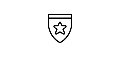 star on a shield icon