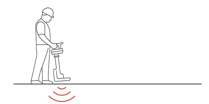 illustration of worker using 3M Locator

