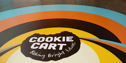 Window with 3m printed film graphic
