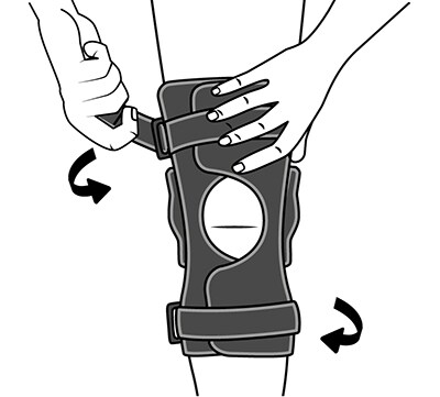 Ensuring hinges remain along midline.