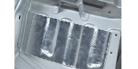 Engineered damping material in automotive
