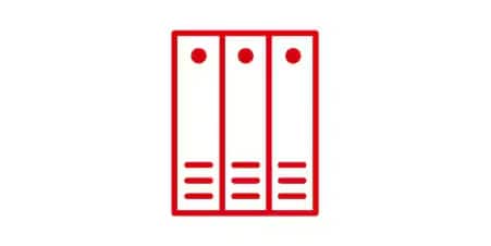 Icon of data center servers representing scalability.
