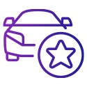 Medal icon symbolizing long‑term confidence from restoring a vehicle to pre‑crash condition
