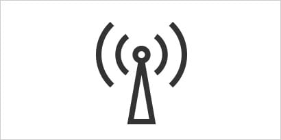 icon of a radio signals