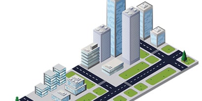 graphic of 3D building
