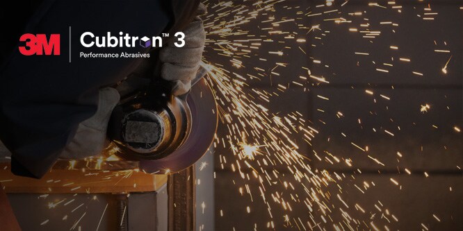 Image showing a metalworking cutting & deburring process in action
