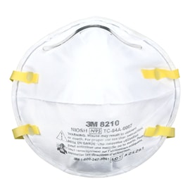 3M™ Particulate Respirator 8210 in a write background