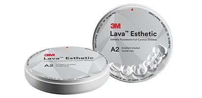 3M™ Lava™ Esthetic Fluorescent Full-Contour Zirconia Discs
