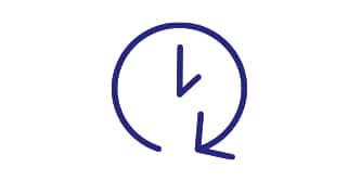 clock with arrow wrapping around it
