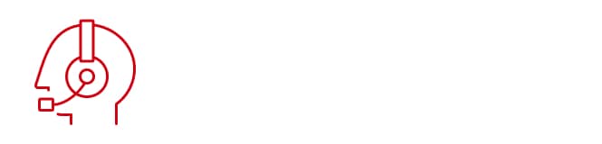 customer service icon, head with headset
