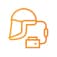 Supplied-Air Respiratory Orange Icon