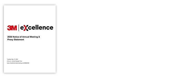3M eXcellence cover for the 2026 Notice of Annual Meeting & Proxy Statement.
