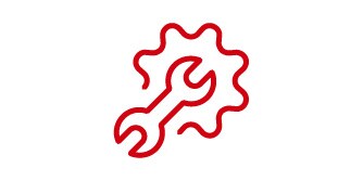 Wrench inside a gear symbolizing improved supply flexibility and faster availability of FAA PMA aircraft replacement parts.
