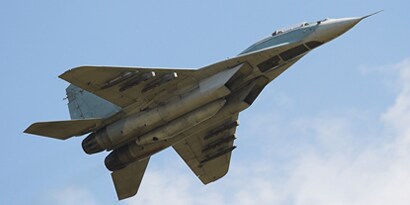 Fighter jet in-flight
