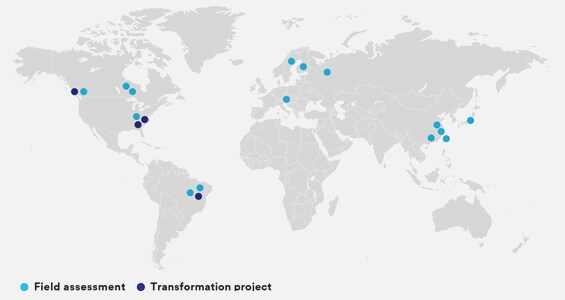 3M Forestry world map.
