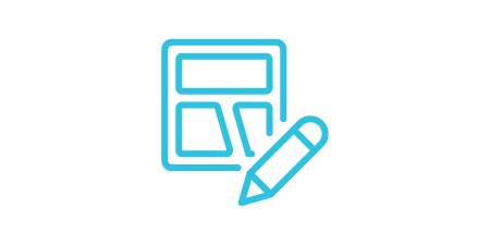 Design and concealment icon of a pencil and a piece of paper.
