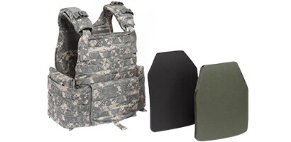 Lightweight body armor and armor plates

