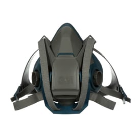 3M™ Rugged Comfort Quick Latch Half Facepiece Reusable Respirator 6500 white background