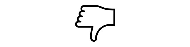 thumbs down icon
