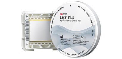 3M™ Lava™ Plus High Translucency Zirconia Disc and Frame
