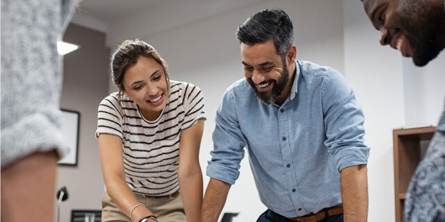 people collaboration around a desk