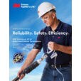 brochure cover, worker installing termination