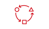 A life cycle management icon.