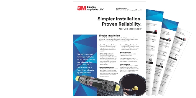 image of 4 pages from the 3M QS4 product brochure
