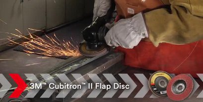 cleaning metal with 3M Scotch-Brite Clean and Strip XT Disc
