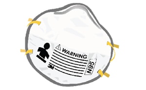 Tips for Wearing a 3M N95 Disposable Cup-Shape Respirator
