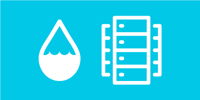 Immersion cooling water and tank infographic
