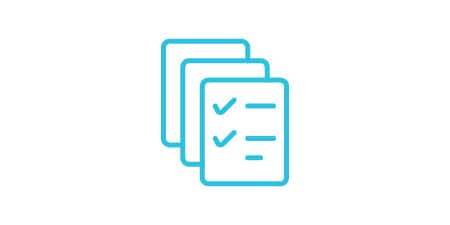 Improve productivity icon of three checklists.
