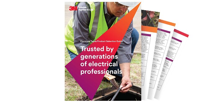 sample pages from electrical tapes brochure
