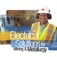Brochure cover, Construction worker in hard hat and safety vest