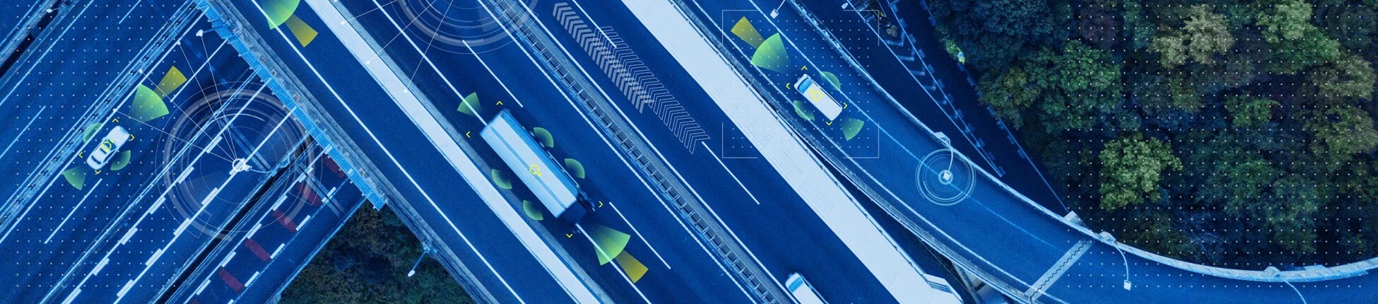 animated highway view from above