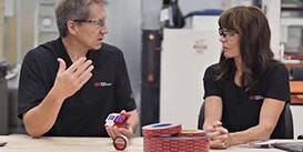 Video still of 3M Applications Engineers discussing bonding painted and powder-coated surfaces
