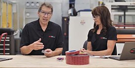 Video still of 3M Application Engineers discussing bonding of dissimilar materials
