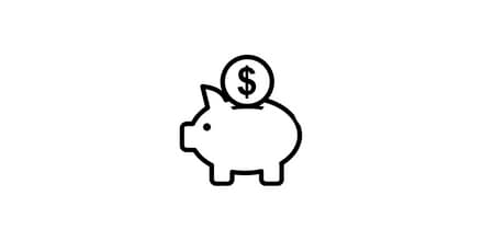 Piggy bank icon representing the value 3M solutions can bring to your budget
