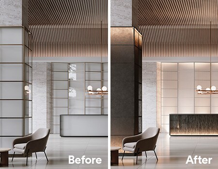3M whiteboard film on an interior wall panel and dinoc finish
